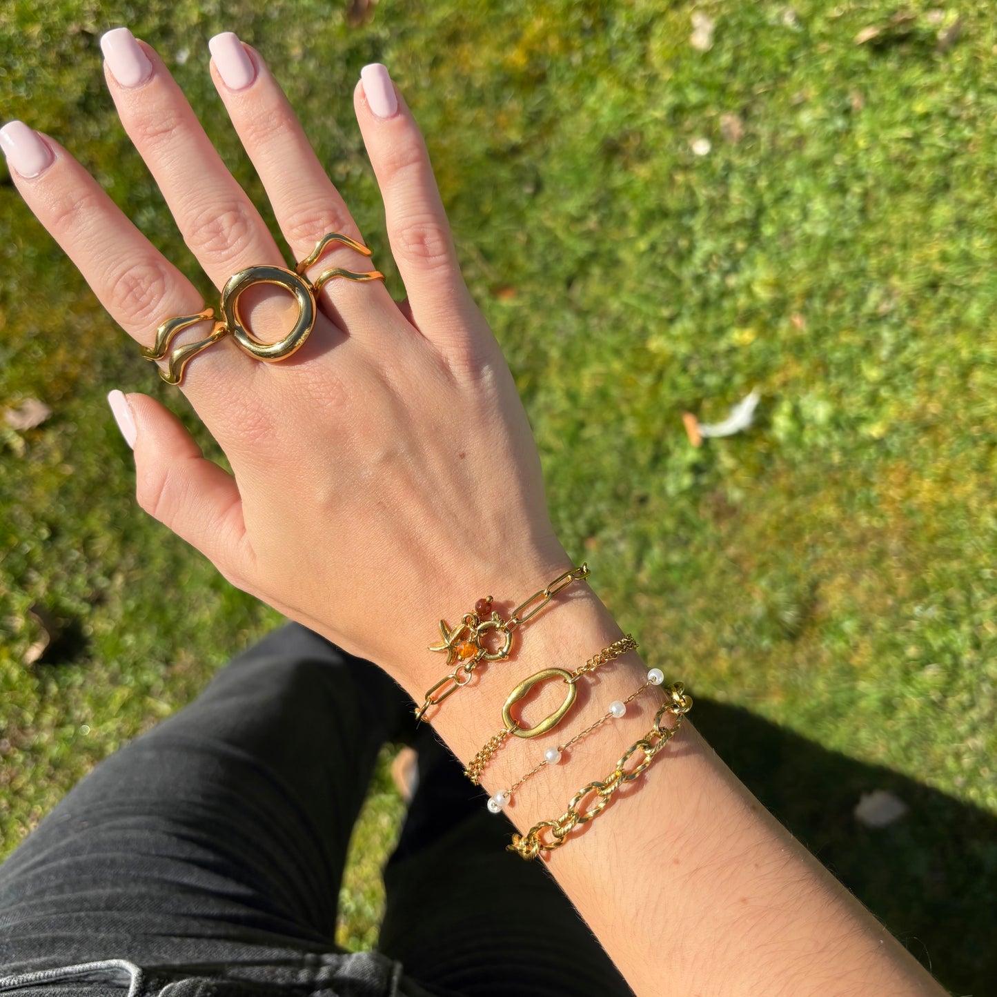 Bracelet Anneau Doré