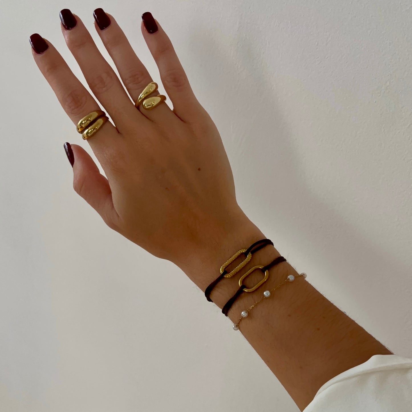 Bracelet sur cordon Anneau Torsadé